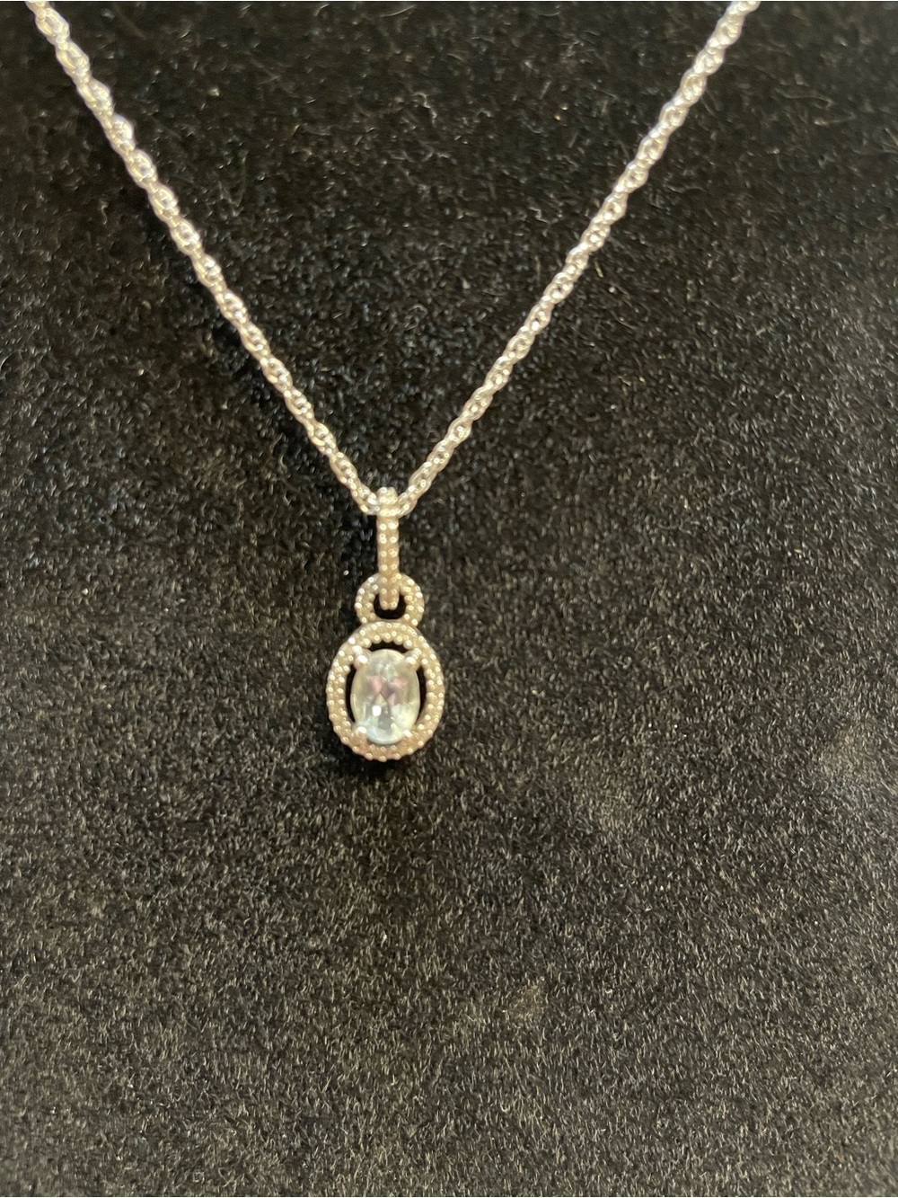 Aquamarine necklace